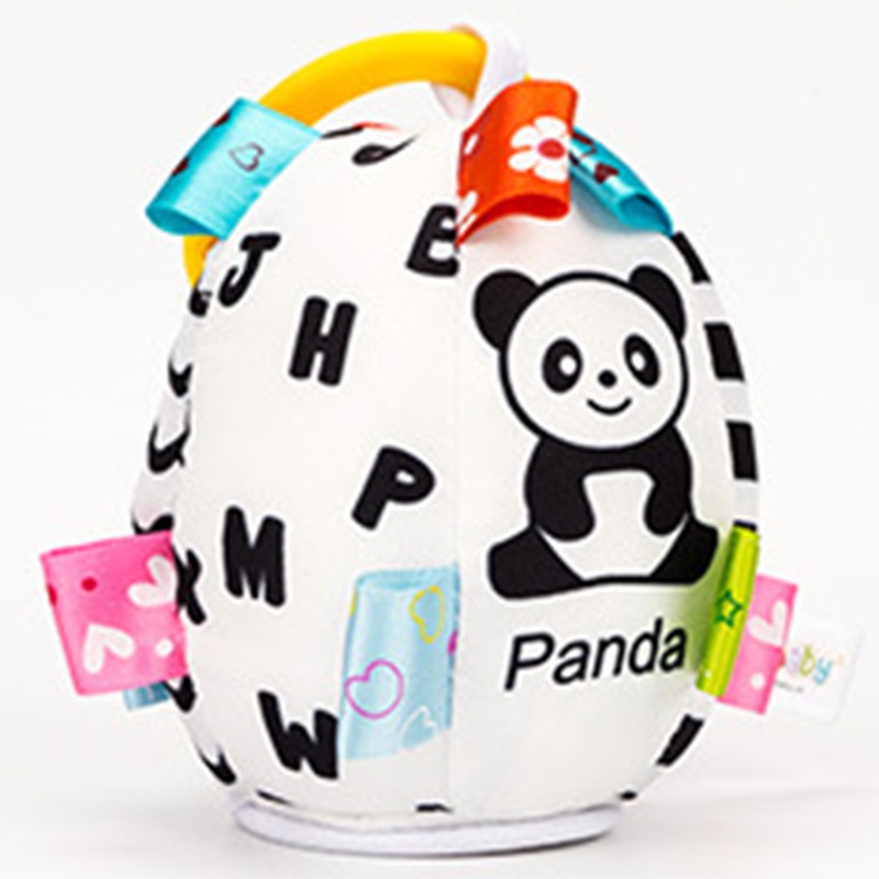 Black White Stroller Toy High Contrast Early Education Baby Plush