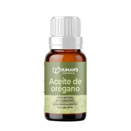 HUMANS HEALTH Aceite de Orégano 30 ml, 100% Natural con 80% Carvacrol, con Aceite de Oliva Prensado en Frío, Suplemento Diario Listo para Consumirse
