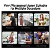 Vammcht Waterproof Apron with Comfortable Adjustable Bib Rubber Vinyl Dishwasher