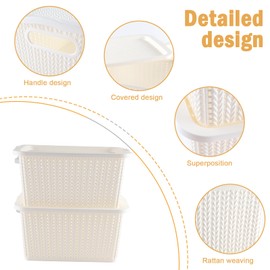 Yomjarl Onion and Potato Storage Bins,Stackable Plastic Pantry Bins with Lids,BPA-Free,Potatos and Onions Storage Baskets for Kitchen (White)
