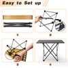 Portable Camping Table, Compact Camping Side Table with Carrying Bag,