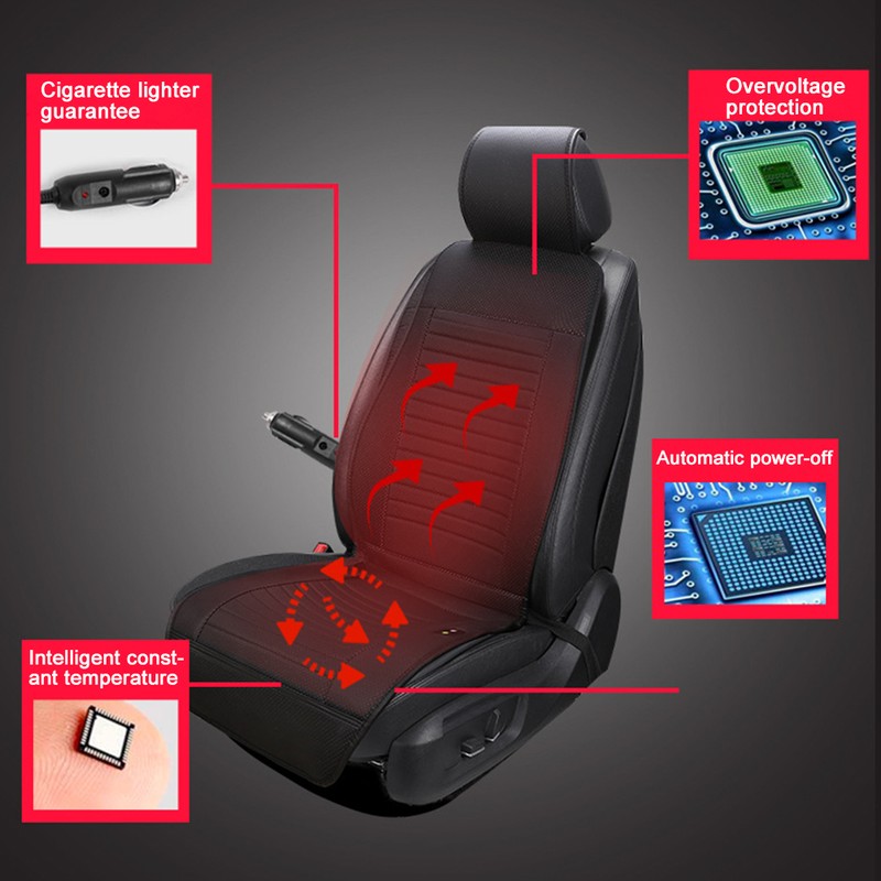 Car Heated Seat Cushion Heated Car Seat Cover Fast Heating