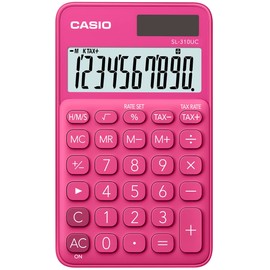 Casio sl-310uc-rd – Pocket Calculator, 0.8 x 7 x 11.8 cm, Red