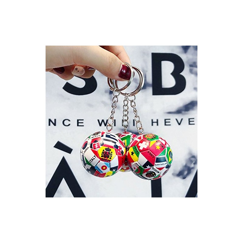 Sports Ball Key Chain - Durable Soccer Keychain for Fans