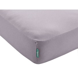 Berlin Fitted Sheet W x L + H 140 x 200 + 30 cm Grey Microsatin Skin-Friendly for Box Spring Beds Mattresses up to 30 cm Height, 202092
