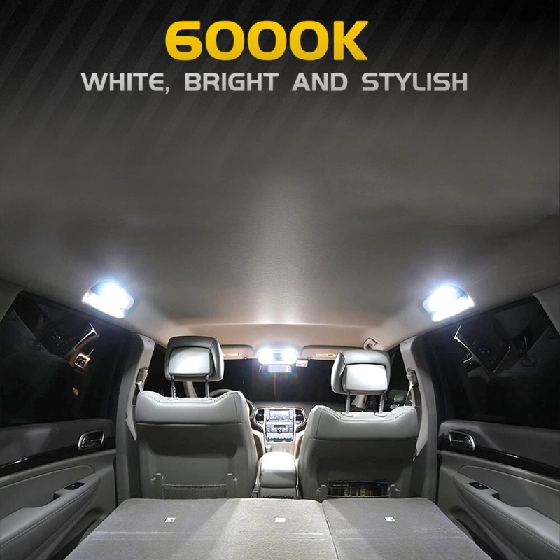 BMTxms 14pcs Interior LED Light Bulbs Map Dome For Nissan