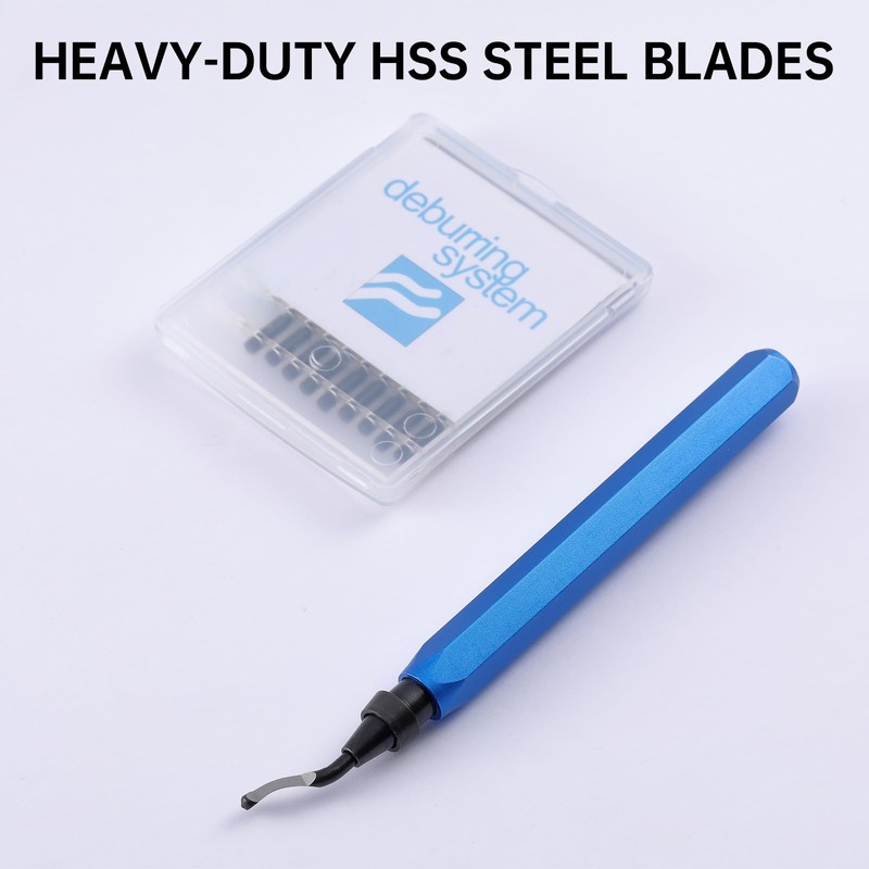 2 Pcs Deburring Tool +10 Pcs BS1010 High Speed Steel
