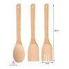 Importeek Set Utensilios Pala Espatula Cuchara Utensilios Cocina Bambu