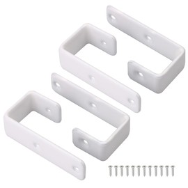RDEXP 4 x Bunk Bed Stair Hooks and Screws Internal Width 2.5cm White