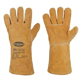 STRONGHAND Feldtmann Welding Gloves Size 10.5 Cat2 Natural