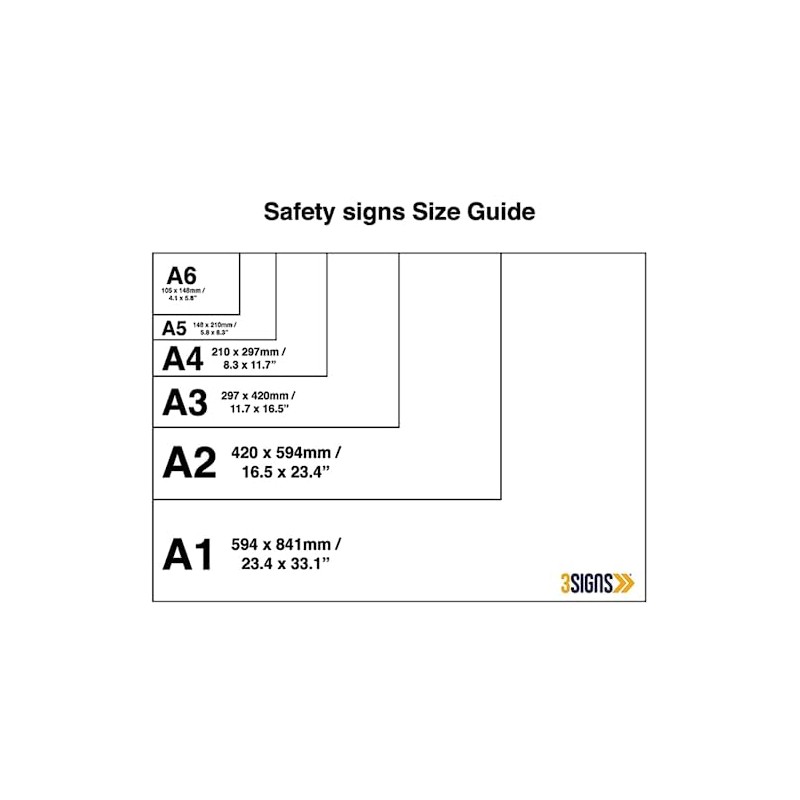 Eye Protection Must Be Worn Sign - A4 1mm Rigid
