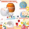 Sunnychicc 6 Pcs Easter Egg Scented Candles with Paint Tools