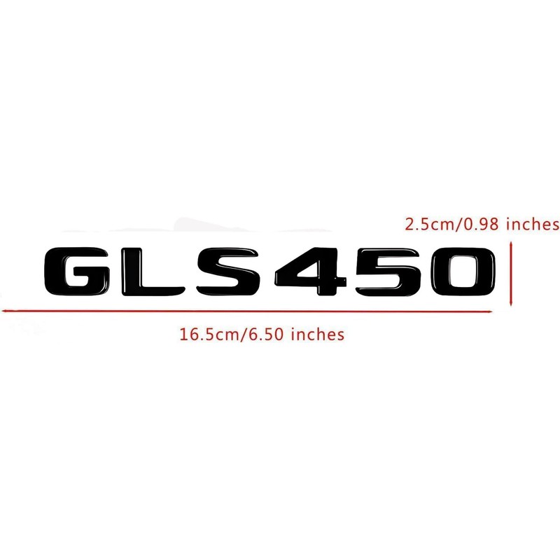 Fidida GLS450 Emblem Decal Car Numbers Letters Decal Plating Badge