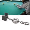 QANYEGNBilliard Chalk Holder, Black Automatic Telescoping Pool Chalk Holder, Portable