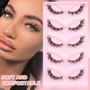 5 pairs Fluffy Wispy Cat Eye Lashes Wispy False Eyelashes