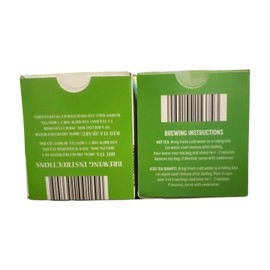 Tea co Benner Peppermint and Green Tea Bags, 40 Count, Individually Wrapped, 1.06oz
