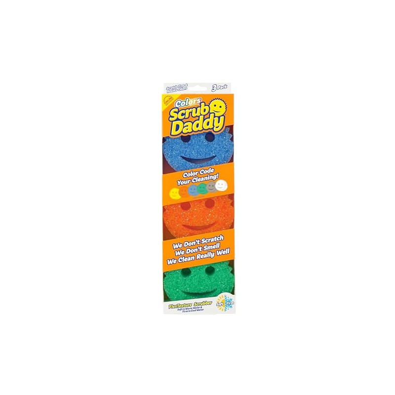 Scrub Daddy Esponjas de Color – Esponjas multiusos para platos