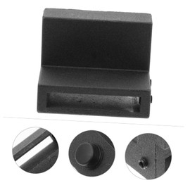 TEHAUX 1Pair Zinc Alloy Barn Door Stopper Sliding Rail Roller Track Stoppers with Cover for Noise Reduction Smooth Operation Easy Installation No Floor Drilling Required