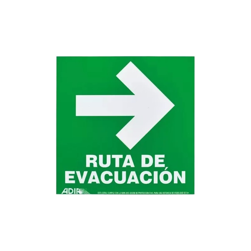 Adir Kit Señalamientos Letreros Protección Civil Establecimiento