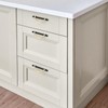 HOME EDIT Brushed Brass & Matte Black Cabinet Pulls, 5