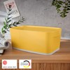 Leitz MyBox Small Storage Box with Lid, Warm Yellow, Cosy