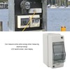 Single Phase Energy Meter LCD Backlit Display 35mm DIN Rail