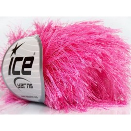 Ice 38Yd Pink Extra Long Eyelash Yarn 39648 Ice Yarns Luxurious Faux Fur 50 grams