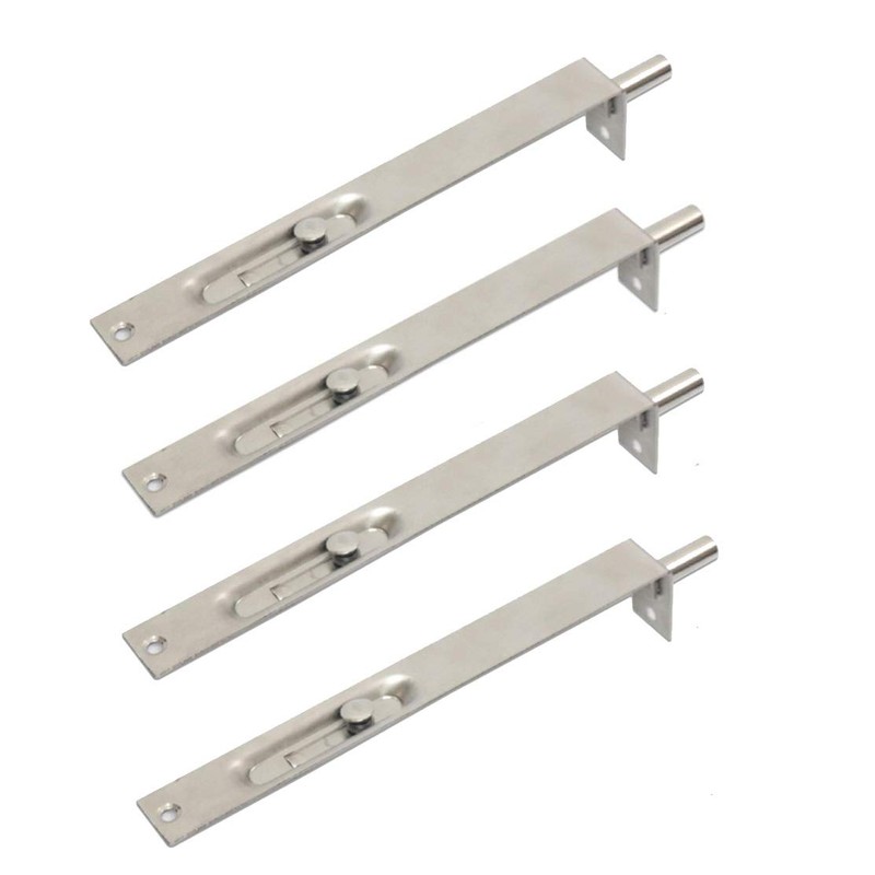 4 Pack (2 Pairs) NUZAMAS Door Flush Bolts 8" (22cm)
