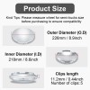 Chrome Front Hub Cap Covers for Semi Truck 8.9" Hub