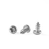 GOHODOMINO #8 x 3/8" Wood Screw 100Pcs Truss Head Phillips