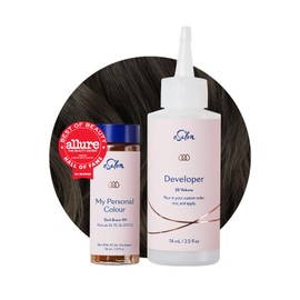 eSalon Permanent Hair Colour Set, 100% Grey Coverage, Home Dyes, 0% Ammonia Hair Dyes, Multidimensional Hair Colours, Professional Hair Colours - Dark Brown 4N