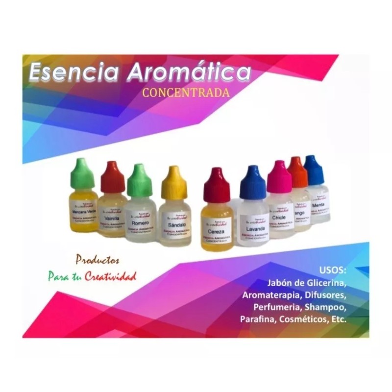 Productos Naturaly 10 Esencias Aromaticas 10ml Concentradas Aromaterapia Jabón