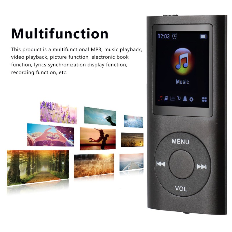 Portable MP3 Music Player 1.8inch TFT Screen HiFi Sound 7