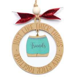 OENIZI Wood Christmas Ornament 2024 - Best Friends Gift: 'Best Friends are Like The Stars'