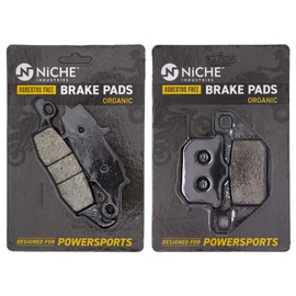 NICHE Brake Pad Set for Kawasaki Vulcan 1500 Nomad 43082-1226 43082-1194 Front Rear Organic