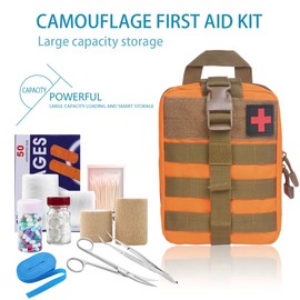 flintronic® Tactical Waist Bag / Military Compact Belt Bag / Multi-Functional Bum Bag with Carabiner for Camping, Hiking, Cycling, Climbing and Travelling