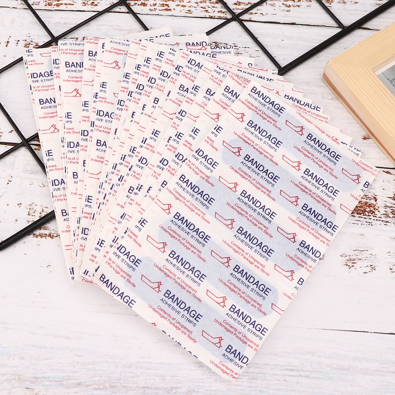 100pcs / box Adhesive Bandage Food Grade Antibacteria Waterproof Wound