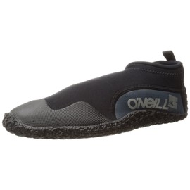 O'NEILL Wetsuits Men's Reactor 2MM Reef Booties Wetsuit Accessories, Black/Coal, 7