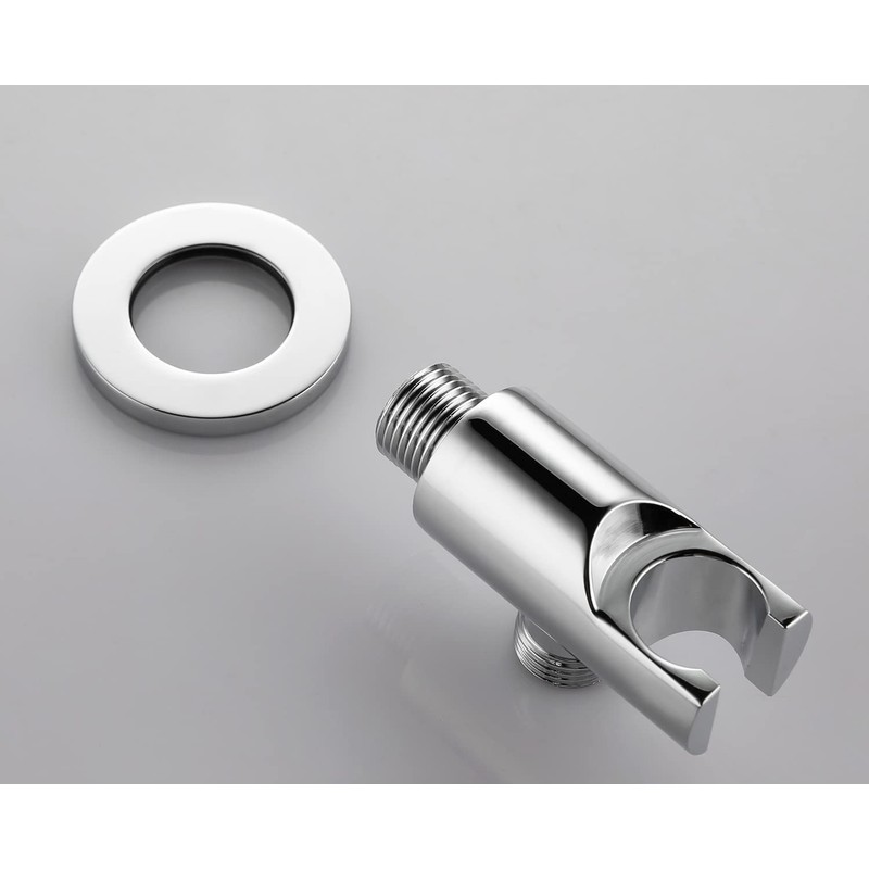 Solid Brass Wall Mount Handheld Shower Bracket Holder with Water