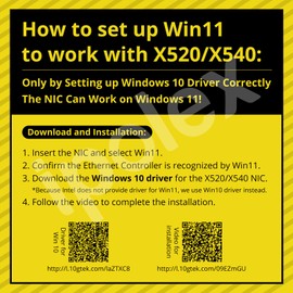 ipolex 10Gb Network Card, 2x SFP+ Port, 10GbE NIC Compare to the Intel X520-DA2, Support Windows Server/Windows/Linux/VMware (Not Support Mac OS, Bypass Mode)