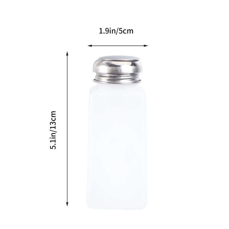 ULTECHNOVO 2Pcs Drücken Alkoholspender Leer Abschließbare Antistatische Push-Down-Pumpe Flaschen Platz