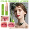 2PCS Aloe Vera Color Changing Moisturizing Lipstick for Women, Magic