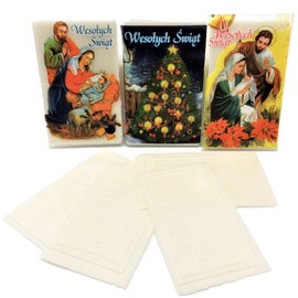 Set of 12 Small Polish Christmas Wafers (Oplatki)