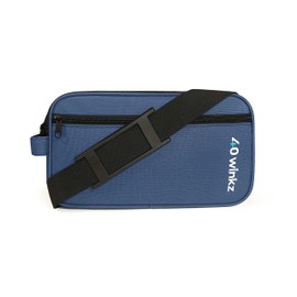 40Winkz Travel Carrying Bag compatible with ResMed AirMini, Portable CPAP Equipment Bag and Supplies Storage Bag with Shoulder Strap, Organizer Carrying Case with Luggage Strap (Navy)