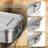 Gigmeta Stainless Steel Lunch Box, 1200 ml Lunch Box, Leak-Proof