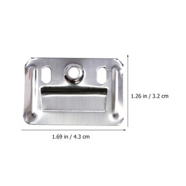 Healeved 100pcs Wall Buckles for Hanging z Clips for Table Tops Integrated Wall Panel Buckle Heavy Duty Furniture Buckle Stainless Steel Integrated Wall Panel Clamps