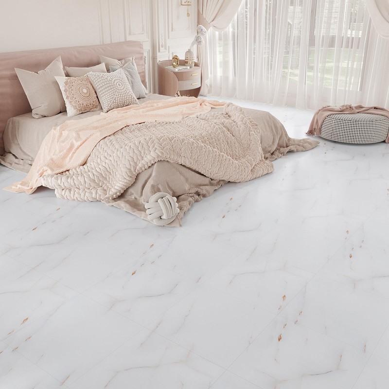 VEELIKE 4 Pack Pink and White Marble Peel and Stick