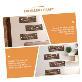 BIUDECO 1 Set Rustic Wooden Butterfly Wall Art Family Love Decor for Living Room Kitchen Bedroom and More Creative and Versatile Wall Sign for Housewarming and Multi Scene Use