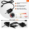 1650W Electric Smoker Heating Element Adjustable Thermostat Controller