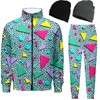 Spanoous Retro 90s 80s outfit for men sweatsuits track suits